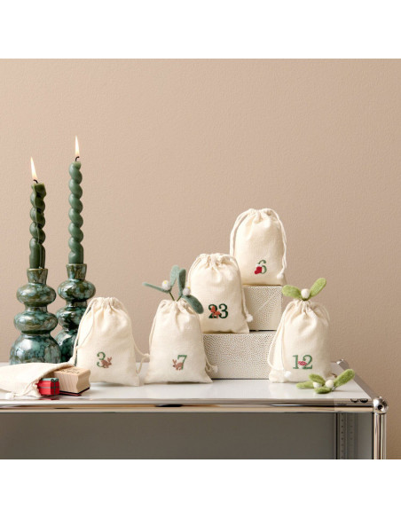 Stick  Stitch Packung Adventskalenderzahlen - Rico Design