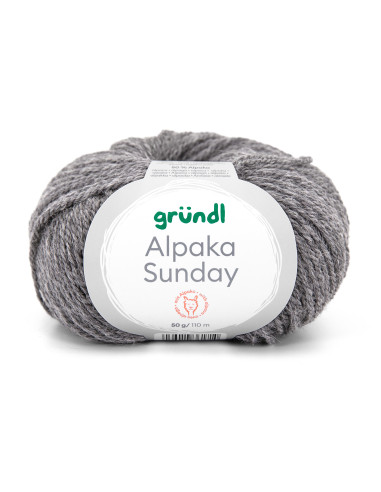 Alpaka Sunday - Gründl 17 - steingrau