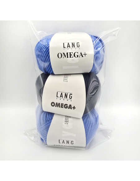 3 Knäuel Omega  plus Lang Yarns - Outlet