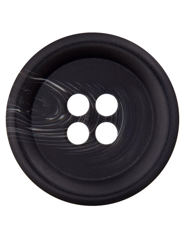 Polyesterknopf schwarz 28 mm 4-Loch - Prym
