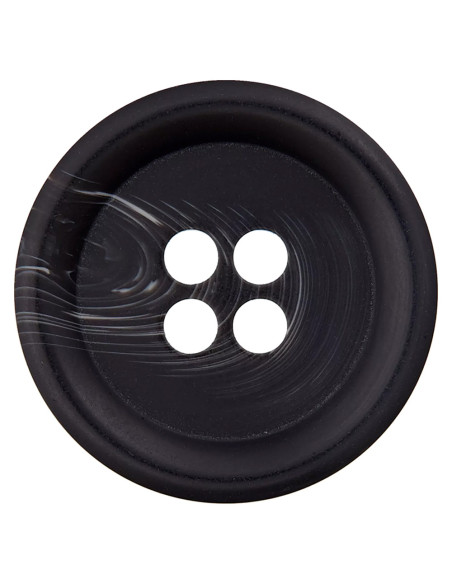 Polyesterknopf schwarz 28 mm 4-Loch - Prym