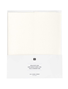 Zählstoff AIDA 40 x 40 cm 5.4 Stiche/CM - Rico Design wollweiss