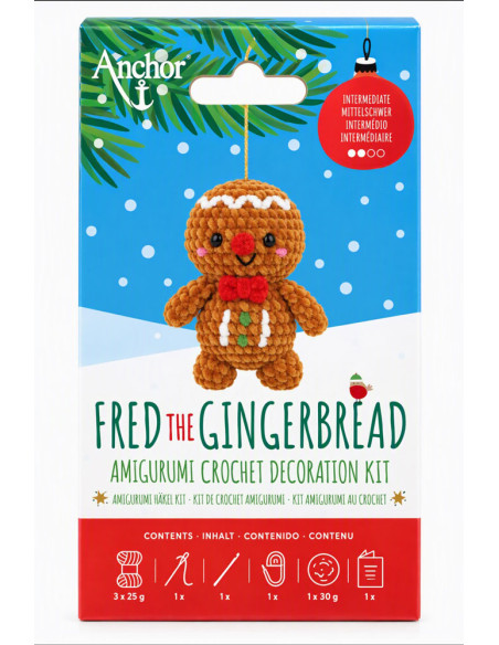 Amigurumi-Set Fred der Lebkuchenmann - Anchor