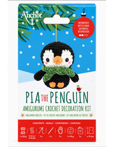 Amigurumi-Set Pia der Pinguin - Anchor