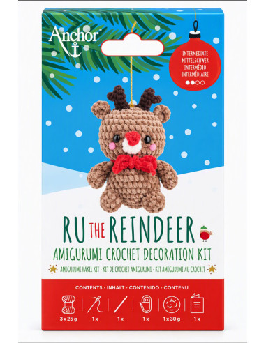 Amigurumi-Set Ru das Rentier - Anchor