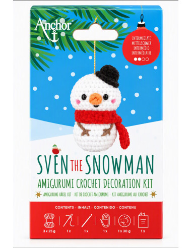 Amigurumi-Set Sven der Schneemann - Anchor