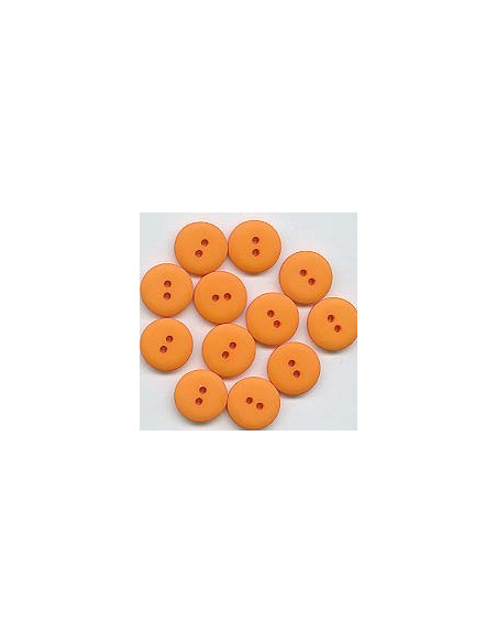 Universalknopf 15mm 2-Loch 829 - matt orange