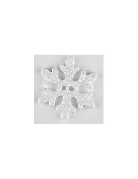 Kinderknopf Schneeflocke 20 mm - Dill