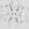Kinderknopf Schneeflocke 20 mm - Dill