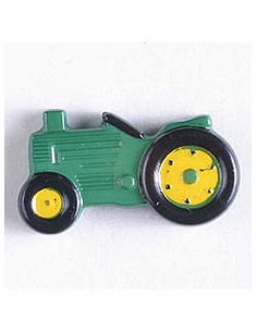 Kinderknopf Traktor grün 25 mm Öse - Dill