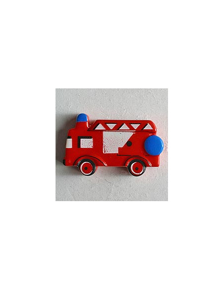 Kinderknopf Feuerwehrauto rot 23 mm Öse - Dill