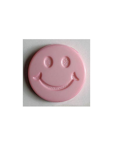 Kinderknopf Smiles 19 mm - Dill 561 -  rosa