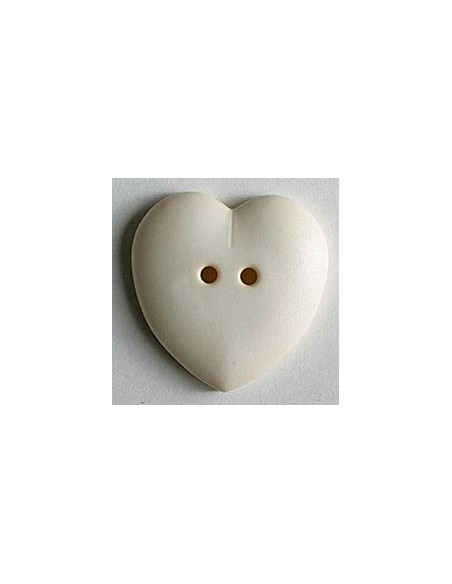 Knopf Herz diverse Farben 15 mm - Dill 111 - beige