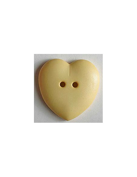 Knopf Herz diverse Farben 15 mm - Dill 115 - gelb