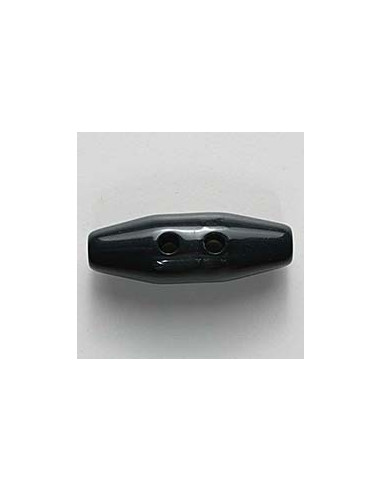 Knebelknopf schwarz 38 mm 2-Loch - Dill