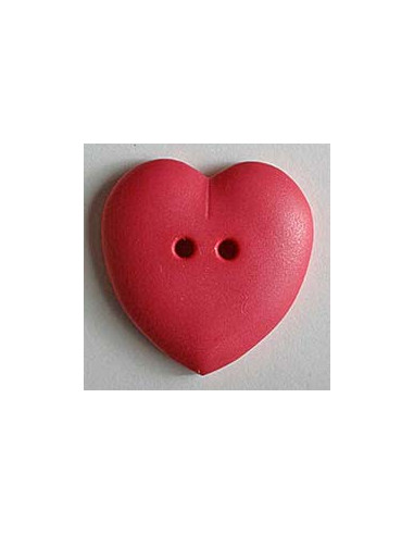 Knopf Herz diverse Farben 15 mm - Dill 044 - pink