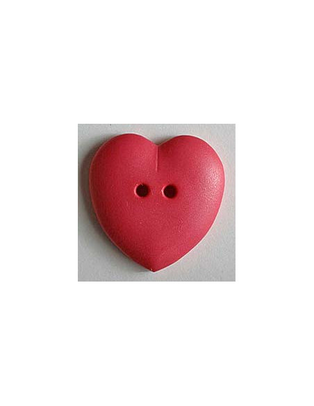 Knopf Herz diverse Farben 15 mm - Dill 044 - pink