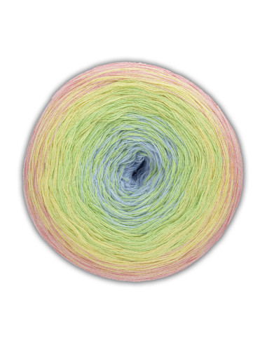 Woolly Hugs - BOBBEL Cotton 17 - hellblau/hellgrün/vanille/rosa