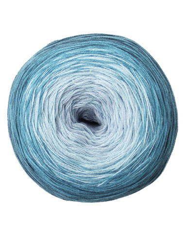 Woolly Hugs - BOBBEL Cotton 23 - hellblau/mint/petrol