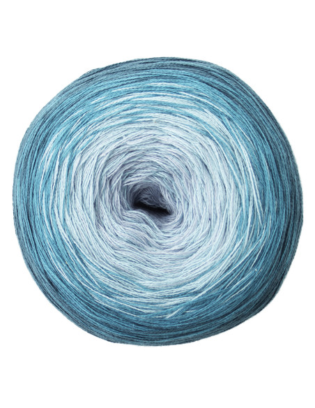 Woolly Hugs - BOBBEL Cotton 23 - hellblau/mint/petrol