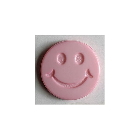 Kinderknopf Smiles diverse Farben 15 mm - Dill 72 - rosa