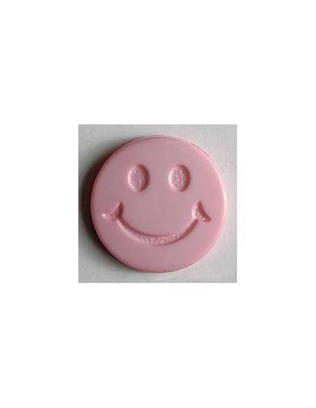 Kinderknopf Smiles 15 mm - Dill 72 - rosa