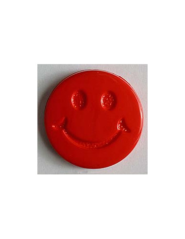 Kinderknopf Smiles 15 mm - Dill 73 - rot