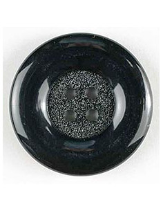 Modeknopf schwarz rand 23 mm 4-Loch - Dill