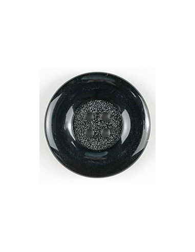 Modeknopf schwarz rand 23 mm 4-Loch - Dill