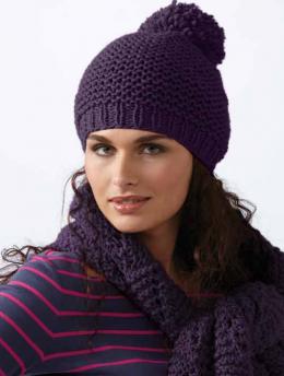 Damenmütze mit Pompon
